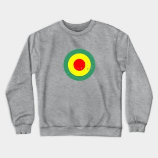 DISTRESSED ROUNDEL - Red Yellow Green Crewneck Sweatshirt